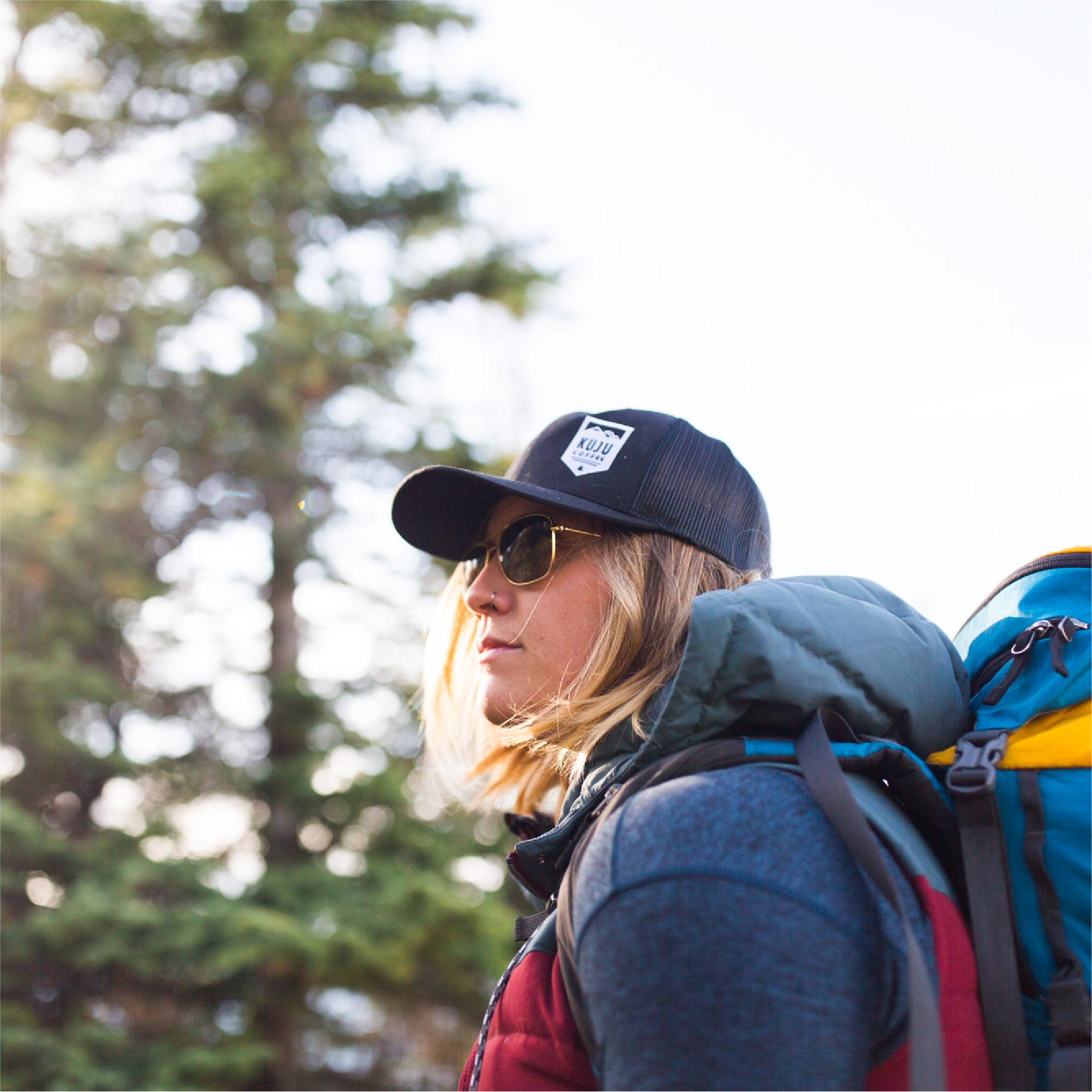 Kuju Trucker Hat - Black - Kuju Coffee