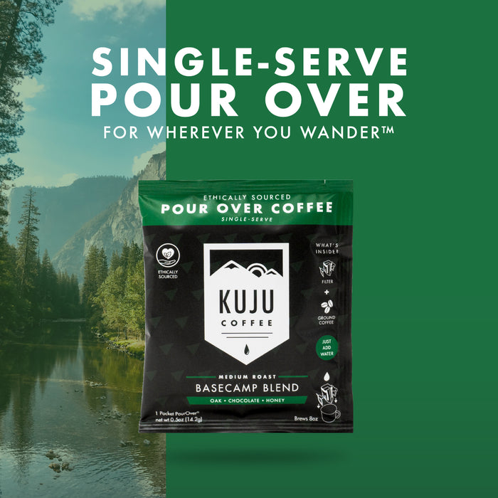 Single-Serve Pour Over Coffee | Medium Roast | Basecamp Blend