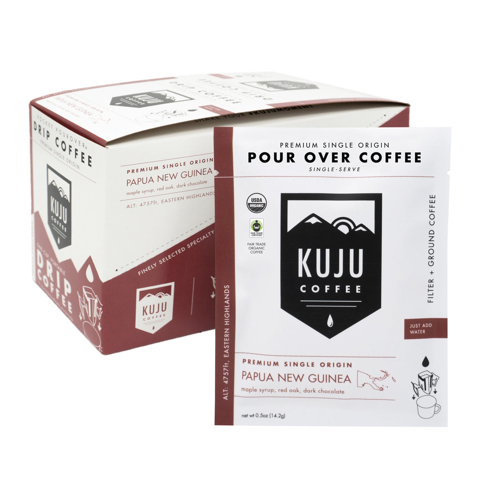 Single-Serve Pour Over Coffee | Organic | Papua New Guinea, Eastern Highlands